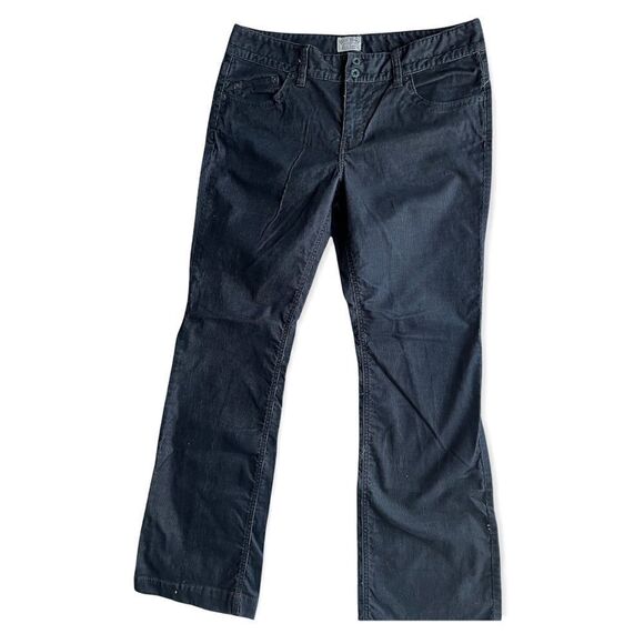 Polo Jeans Ralph Lauren Kelly Black Corduroy Mid Rise Bootcut Jeans sz 12 - Picture 6 of 7